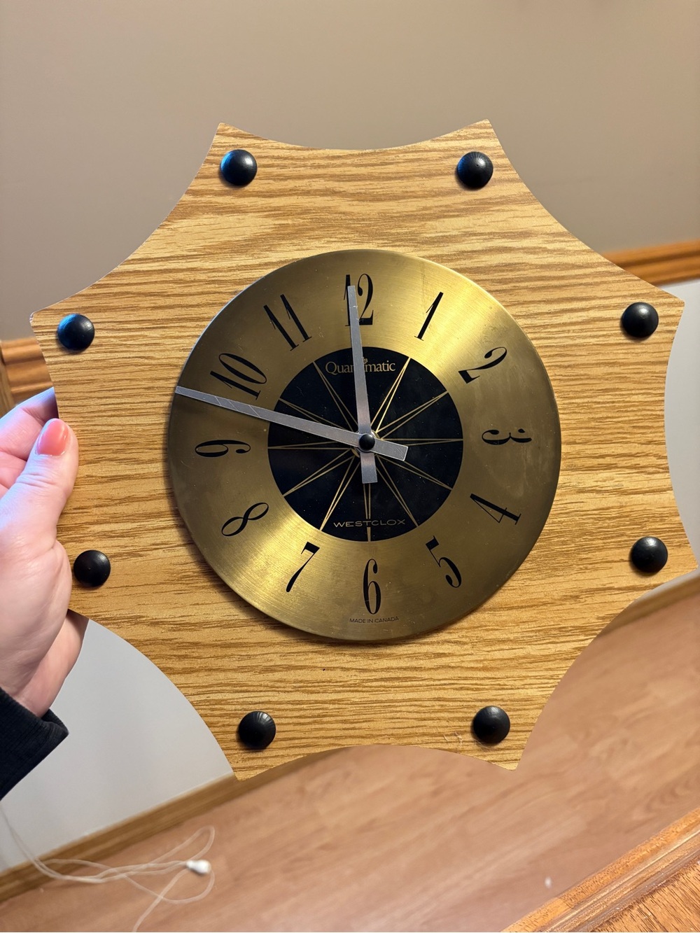 Westclox Quartzmatic Vintage Wall Clock